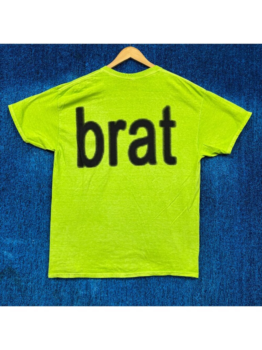 CharliXCX brat Spell Out Oversized Electro-Dance Pop Tee L